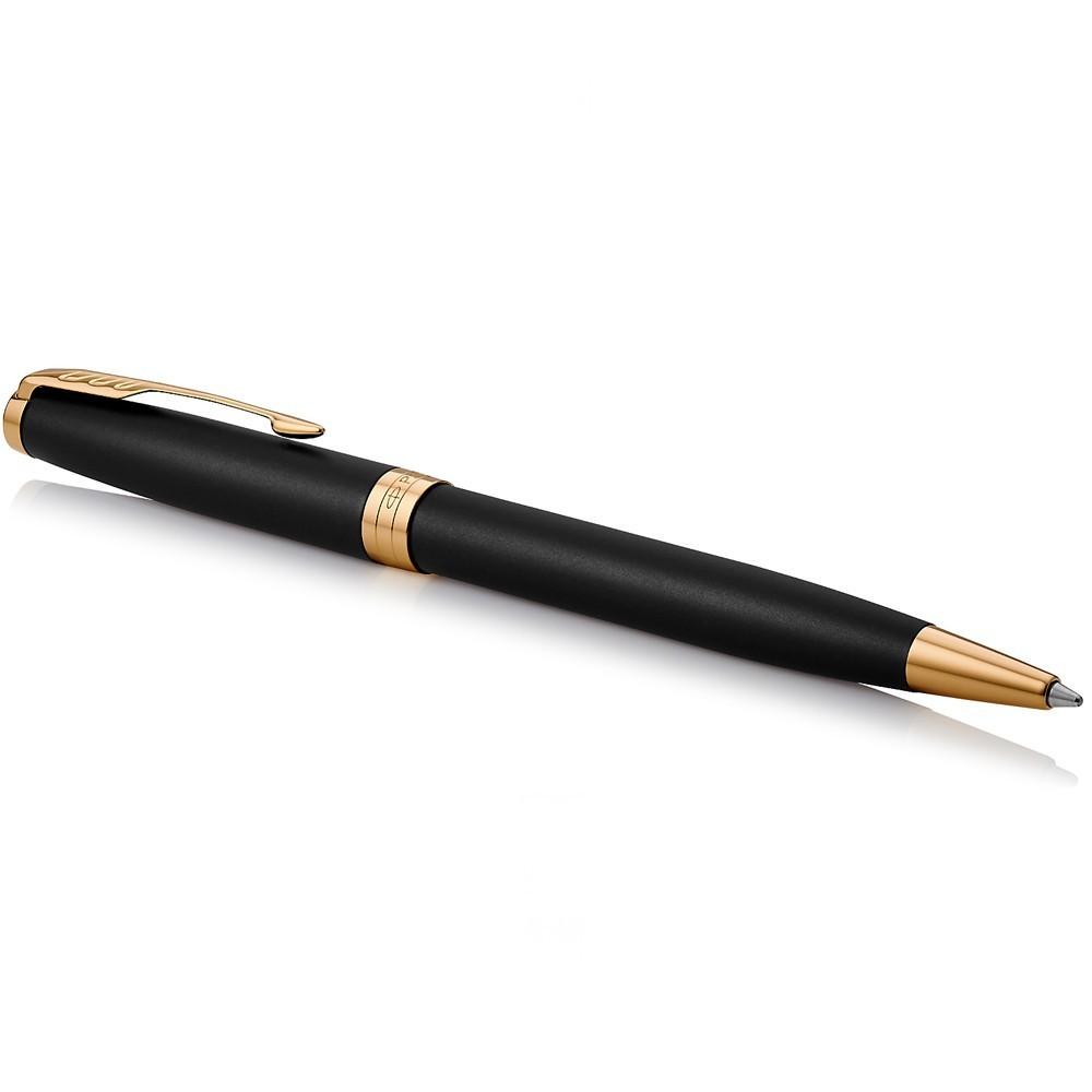 Шариковая ручка  Parker Sonnet Matte Black GT BP с логотипом Шариковая ручка  Parker Sonnet Matte Black GT BP с логотипом Фото 2